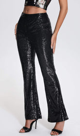 Black Sequin Pant
